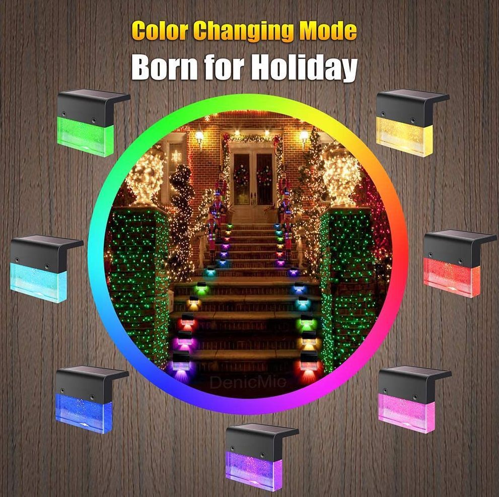 Halixir™ RGB Solar Step Light – Waterproof Design
