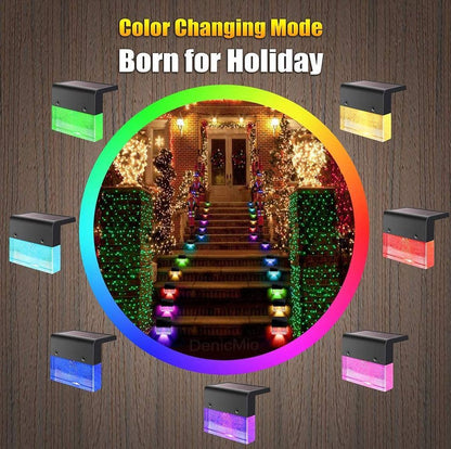 Halixir™ RGB Solar Step Light – Waterproof Design